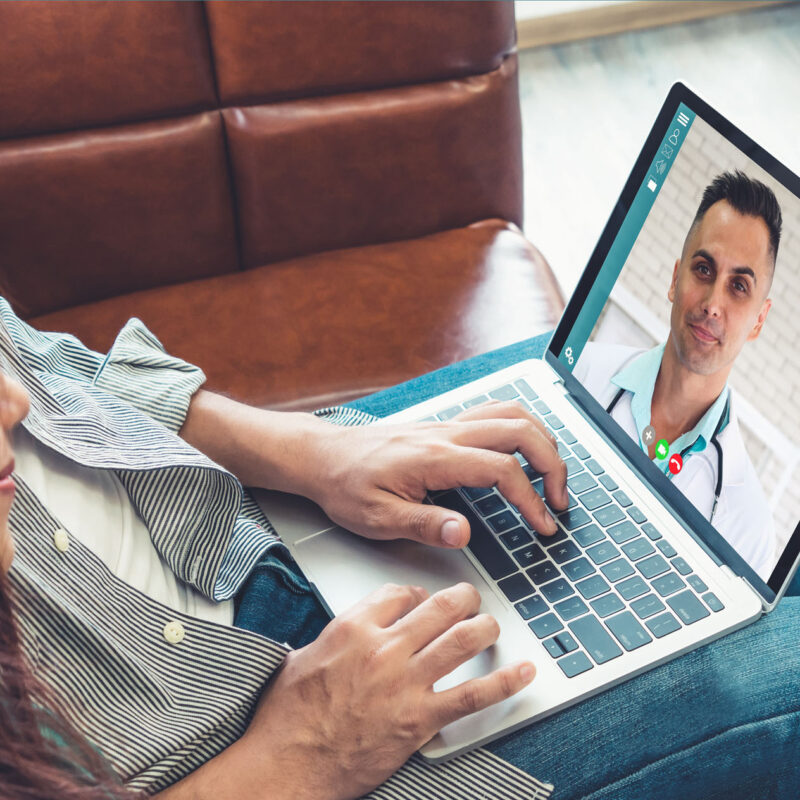 Doctor telemedicine service online video for virtual patient health medical chat